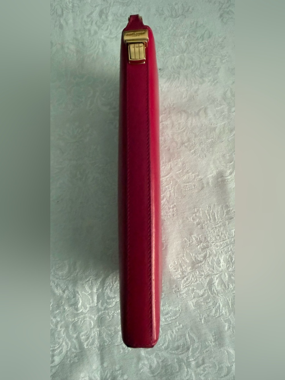 Saint Laurent Pink Leather Zip Wallet with Gold Hardware - Picture 5 of 17